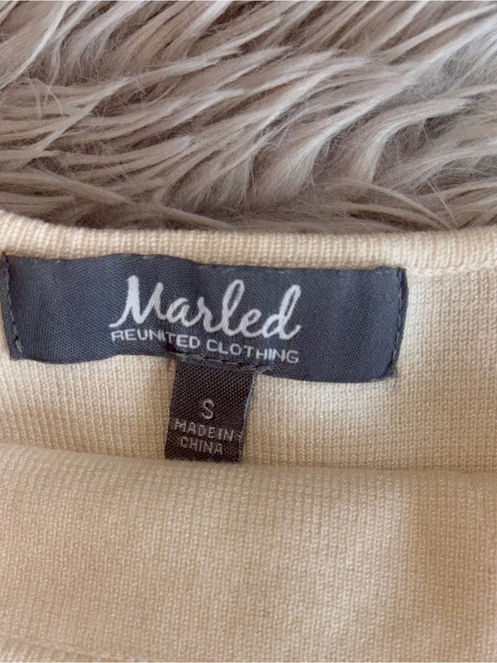 Marled Beige Scoop Neck Camisole